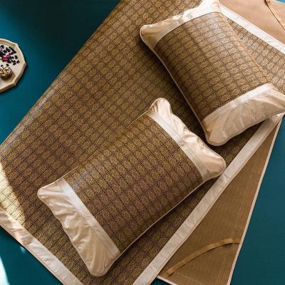 家柏饰(CORATED)经典凉席三件套藤席1.5m1.8米席可折叠1.2宿舍单人软席空调席子