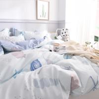 家柏饰(CORATED)款夏季床上四件套全棉全棉北欧风床上用品单人床单被套三件套