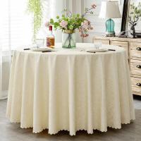 家柏饰(CORATED)餐桌布防水防油防烫免洗圆形布艺欧式酒店家用饭店大圆桌桌布台布