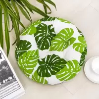 家柏饰(CORATED)圆形棉麻坐垫办公室久坐椅子垫学生餐椅垫座椅垫板凳椅子屁股垫子