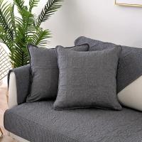 家柏饰(CORATED)水洗全棉绗缝刺绣沙发垫套罩防滑坐垫加厚北欧简约沙发巾全盖垫子