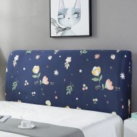 床头罩套床头套软包防尘罩靠背罩子保护套1.8米弹力布1.5床北欧风 锦绣花海 1.5米(适合1.4-1.7米床头使用)