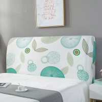 床头罩套床头套软包防尘罩靠背罩子保护套1.8米弹力布1.5床北欧风 爱上清新 1.5米(适合1.4-1.7米床头使用)