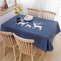 家柏饰(CORATED)北欧风桌布棉麻布艺小清新防水防油防烫长方形茶几餐桌垫