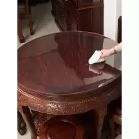家柏饰(CORATED)透明圆形餐桌垫pvc软玻璃桌布防水防烫防油免洗大圆桌子家用台布