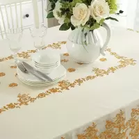 家柏饰(CORATED)椭圆形餐桌布pvc桌布防水防烫防油免洗茶几座布蕾丝塑料台布欧式