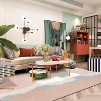 家柏饰(CORATED)潮牌地毯北欧客厅垫卧室房间全满铺床边风同款少女