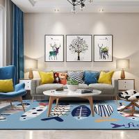 家柏饰(CORATED)风潮牌地毯客厅茶几卧室床边毯全满铺粉色少女房间垫