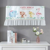 家柏饰(CORATED)空调罩挂机防尘罩北欧开机不取挂式空调套 动物朋友 1P[空调长度77-82cm适用]