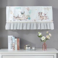 家柏饰(CORATED)空调罩挂机防尘罩北欧开机不取挂式空调套 开心麋鹿 1P~1.5P[空调长度83-88cm适用]