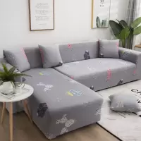 弹力懒人沙发套罩通用型全包萬能套北欧简约布艺沙发垫全盖布一 多肉 L码(沙发长度185-230cm适用)一般适合三人沙发
