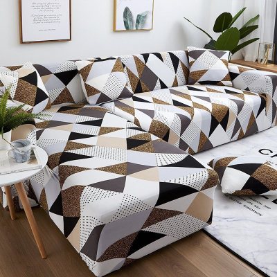 弹力懒人沙发套罩通用型全包萬能套北欧简约布艺沙发垫全盖布一 銮金 L码(沙发长度185-230cm适用)一般适合三人沙发