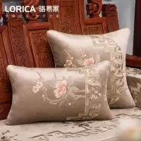 家柏饰(CORATED)现代新中式抱枕靠枕刺绣花沙发床头靠包古典简约客厅大号腰枕靠垫