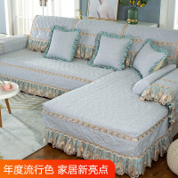 家柏饰(CORATED)棉麻沙发垫四季通用亚麻客厅沙发坐垫子套罩北欧简约定做防滑垫套