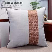 家柏饰(CORATED)新中式刺绣抱枕靠垫客厅沙发靠包腰枕家用大靠枕含芯靠枕