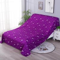 家具防尘布罩遮盖防灰尘沙发遮灰布床遮尘布大盖布挡 星月紫色 3.5*4.5米(适用1.8m、2.0m、2.2m床、靠背加