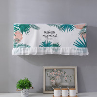 家柏饰(CORATED)空调防尘罩 空调罩套 开机不取挂式挂机空调套简约空调挡风帘 彩棕榈 2p(92厘米以内)开机不取