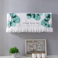 空调防尘罩 空调罩套 开机不取挂式挂机空调套简约空调挡风帘 圆叶 2.5p(98厘米以内)开机不取