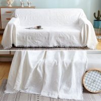 家柏饰(CORATED)北欧色沙发巾沙发布全盖毯子单简约沙发套沙发垫盖布罩 菱形格[] 90*90cm