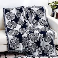 家柏饰(CORATED)北欧色沙发巾沙发布全盖毯子单简约沙发套沙发垫盖布罩 折扇[] 230*340cm
