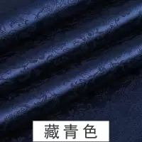 家柏饰(CORATED)织锦缎布料绸缎丝绸旗袍服装面料中国风民族唐装汉服 手工diy布料 提花藏青/1米价
