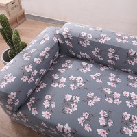 沙发套罩全包萬能套弹力通用型防滑懒人沙发罩皮沙发垫巾全盖 繁花朵朵 S号[一般适合90-140cm](尺寸可以咨询客服)