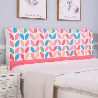 家柏饰(CORATED)欧式全包床头罩套床头套罩弹力布软包床靠背罩防尘保护套1.51.8米 蓝粉树叶 1.8米