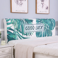 家柏饰(CORATED)欧式全包床头罩套床头套罩弹力布软包床靠背罩防尘保护套1.51.8米 长青四叶 1.5米