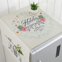 冰箱防尘罩防尘布盖布保护罩微波炉洗衣机双开单开冰箱罩盖巾 HX-02 冰箱、洗衣机通用盖巾(140*55cm)升级防水