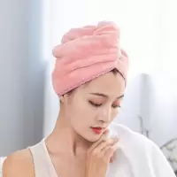 家柏饰(CORATED)2条装女吸水速干擦头发毛巾包头巾浴帽长发干发巾速干毛巾 紫罗兰(干发帽)1条+束发带1条
