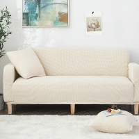 沙发套全包卍能套懒人全盖沙发罩四季通用沙发垫弹力罩布布艺一套 芥末黄 L[三人位长190-230cm以内]