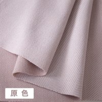 家柏饰(CORATED)人字纹毛呢布料服装面料衣服大衣裤子秋冬加厚仿羊毛单面呢子布料 原色(半米价)