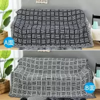 家柏饰(CORATED)北欧双面全盖沙发布沙发巾沙发毯布单沙发套罩沙发垫盖布 矩阵 180*260cm