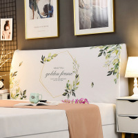 家柏饰(CORATED)床头套罩北欧风格全包通用防尘软包保护床靠背简约现代木 绿叶 高度50-65*长度200cm通用款