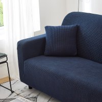 沙发套全包卍能全盖沙发罩四季沙发垫现代简约客厅通用弹力布艺 普鲁蓝 M[双人位长145-185cm内]