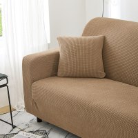 沙发套全包卍能全盖沙发罩四季沙发垫现代简约客厅通用弹力布艺 钛古咖 L[三人位长190-230cm以内]