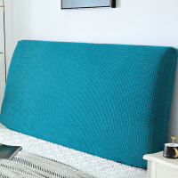 全包床头套罩 床头罩软包床靠背罩防尘保护套简约现代北欧 墨绿色 2.2米(适合2.1-2.4米床头使用)