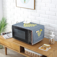 床头柜盖巾棉麻布艺盖布防水防油罩通用烤箱罩防尘罩微波炉罩 JU-04 防水.洗衣机.冰箱[140*55cm]