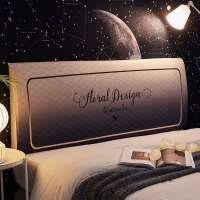 北欧床头罩套全包软包防尘罩床靠背罩保护套1.8米1.5m弹力萬 洛可可 长150cm[床头高50cm-65cm以内适用]