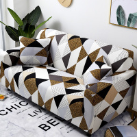 弹力懒人沙发套罩通用型全包萬能套简约布艺沙发垫全盖布 銮金 M码(沙发长度140-185cm适用)一般适合双人位