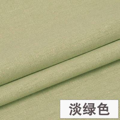 家柏饰(CORATED)棉麻布料服装面料 衣服亚麻布薄夏季刺绣绣花diy手工布头 21号淡绿/半米价