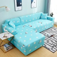 萬能沙发套罩全包布艺沙发垫皮弹力沙发罩全盖四季通 企鹅先生 组合套装[四人位235-300cm+三人位190-230cm