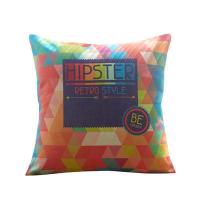 家柏饰(CORATED)抱枕欧式棉麻用布艺卧室客厅沙发几何办公大靠背靠垫套 运动 45X45cm[枕套]