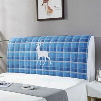 家柏饰(CORATED)床头套罩 床头罩防尘全包软包床头床靠背罩保护套北欧风格简约 鹿-04 60*220CM