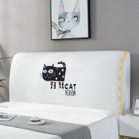 家柏饰(CORATED)床头套罩 床头罩防尘全包软包床头床靠背罩保护套北欧风格简约 斑点猫 60*150CM