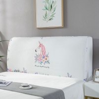 家柏饰(CORATED)床头套罩 床头罩防尘全包软包床头床靠背罩保护套北欧风格简约 独角兽 60*150CM
