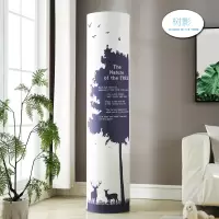 空调防尘罩空调罩套 立式空调套奥克斯柜机圆形圆柱形 树影 圆175*38cm(一般适用于直径38-43cm)