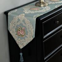 欧式桌巾布艺餐桌装饰布长条简欧家用鞋柜电视柜桌布茶几禅意桌旗 花柒桌旗 桌旗32*220cm