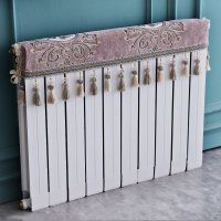 家柏饰(CORATED)欧式暖气片罩装饰罩子布艺防尘套老式遮挡盖布遮挡帘保护套卫生间 清歌紫色 可定制尺寸联系客服