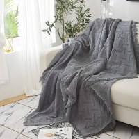 家柏饰(CORATED)北欧沙发布全盖色沙发巾毯子单人沙发套沙发垫盖布罩 岩灰T格 180*180cm